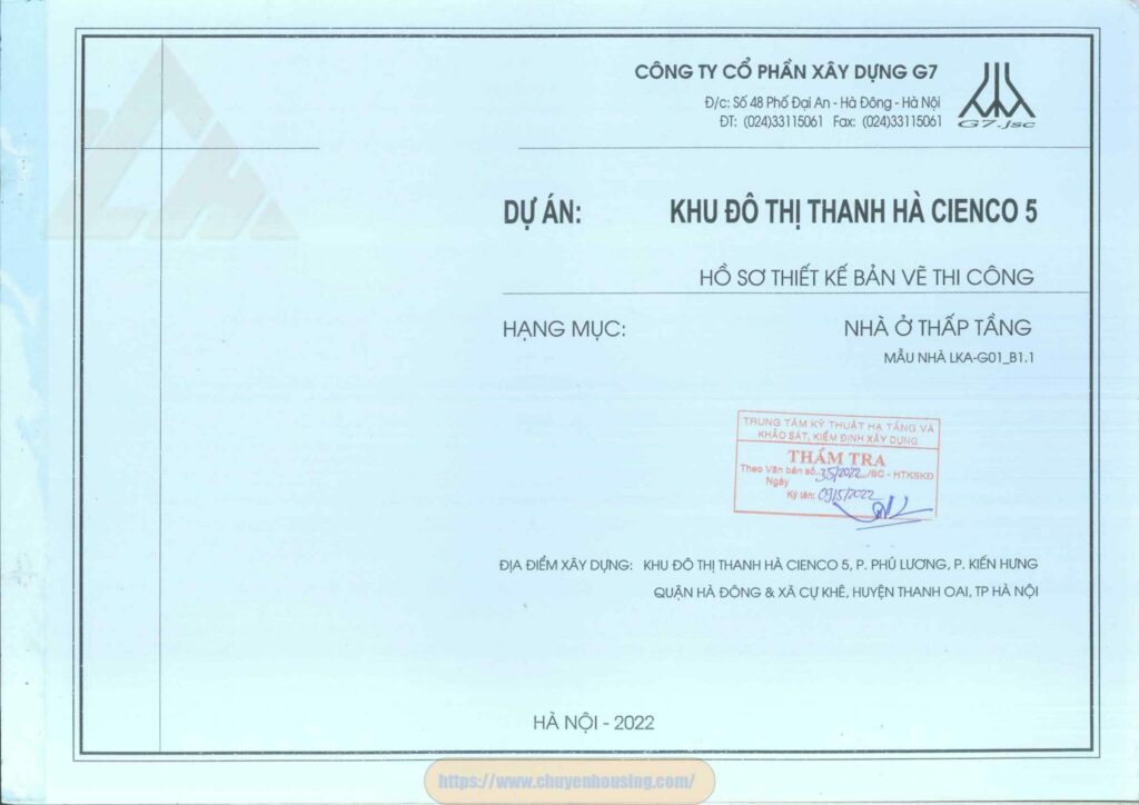 mẫu nhà liền kề thanh hà góc